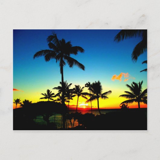 WAY COOL MAUI SUNSET! POSTKARTE (Vorderseite)