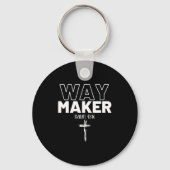 Way Maker Isaiah 42_16 Christian Tee Premium Schlüsselanhänger (Vorderseite)