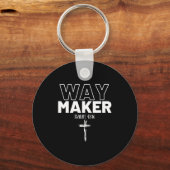 Way Maker Isaiah 42_16 Christian Tee Premium  Schlüsselanhänger (Vorderseite)