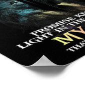 Way Maker Miracle Worker Promise Keeper Light In D Poster (Ecke)