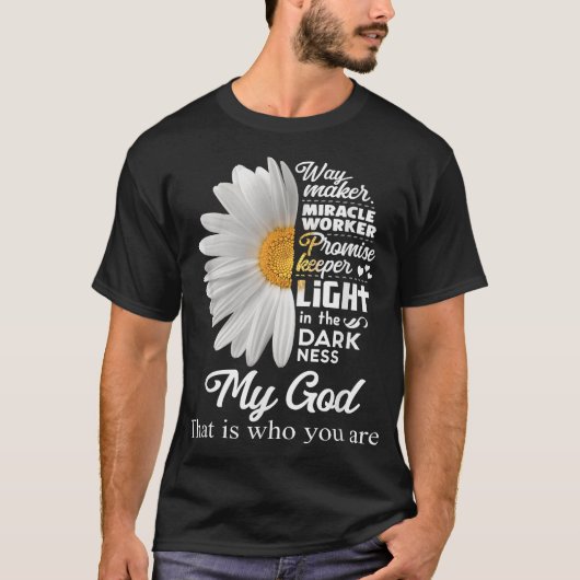 Way Maker Miracle Worker Promise Keeper Light Jesu T-Shirt (Vorderseite)