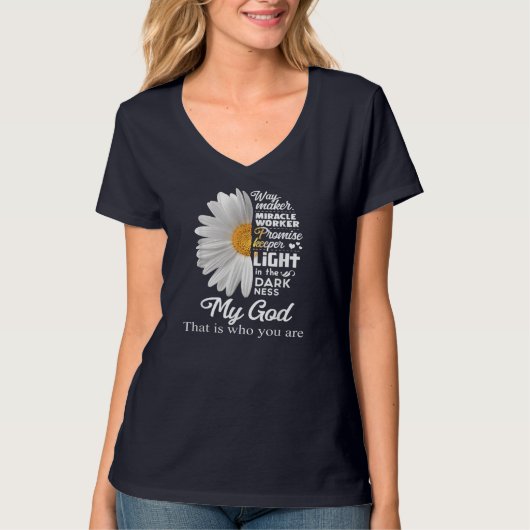 Way Maker Miracle Worker Promise Keeper Light Jesu T-Shirt (Vorderseite)