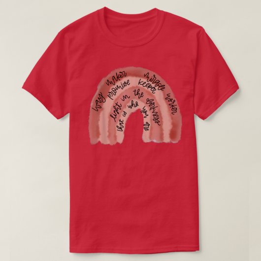 Way Maker Miracle Worker Promise Keeper Light Jesu T-Shirt (Design vorne)