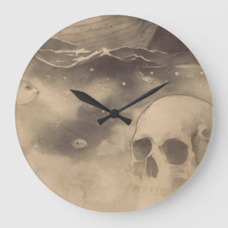 Way under the  Sea Große Wanduhr
