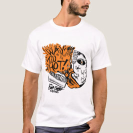WAY ZU HEISS! Cartoon-Schädel T-Shirt