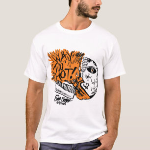 WAY ZU HEISS! Cartoon-Schädel T-Shirt