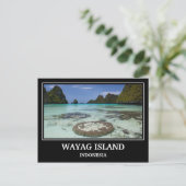 Wayag Island Indonesien Postkarte (Stehend Vorderseite)