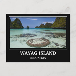 Wayag Island Indonesien Postkarte