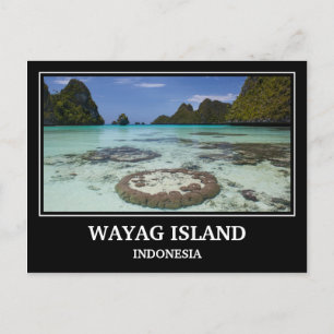 Wayag Island Indonesien Postkarte