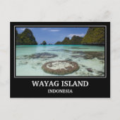 Wayag Island Indonesien Postkarte (Vorderseite)