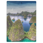 Wayag Island Landschaft, Indonesien Klemmbrett (Rückseite)