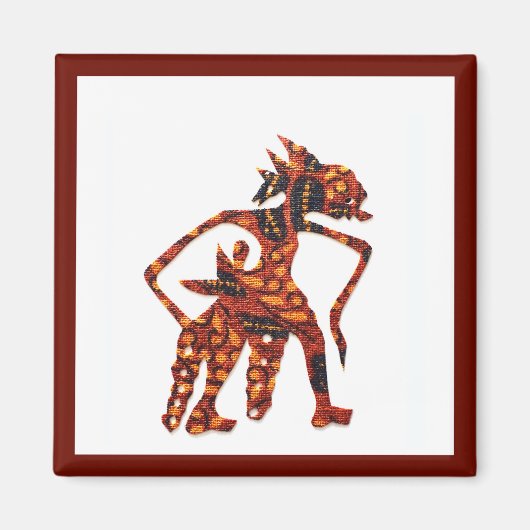 Wayang in Batik II Magnet (Vorne)