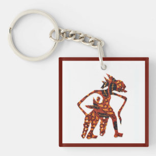 Wayang in Batik II Schlüsselanhänger