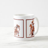 Wayang in Batik Kaffeetasse (VorderseiteRechts)