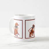 Wayang in Batik Kaffeetasse (Vorderseite Links)