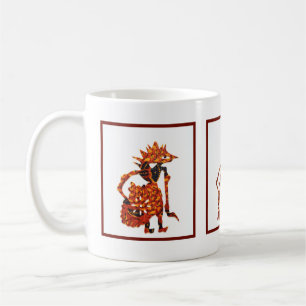 Wayang in Batik Kaffeetasse