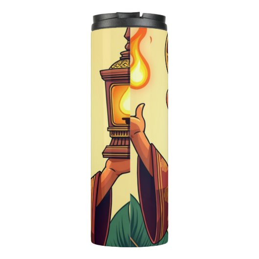 Wayang Javanese Thermosbecher (Rückseite)