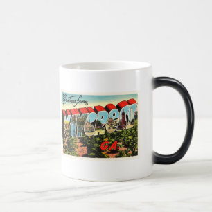 Waycross Georgia GA alte Vintage Reise-Andenken Verwandlungstasse