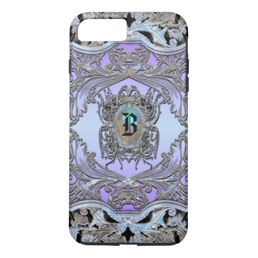 Wayde Hill Chic Viktorianisch Monogram Case-Mate iPhone Hülle (Rückseite)
