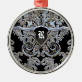 Waydhill Exquisite Viktorianische Monogramm Silbernes Ornament (Vorne)