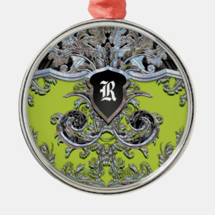 Waydhill-Weingut-Monogramm viktorianisch Silbernes Ornament