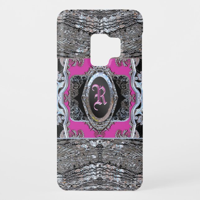 Waydkleine Lola Barock-Monogramm Case-Mate Samsung Galaxy Hülle (Rückseite)