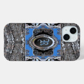 Waydkleine Viva Barock-Monogramm Case-Mate iPhone Hülle (Rückseite (Horizontal))