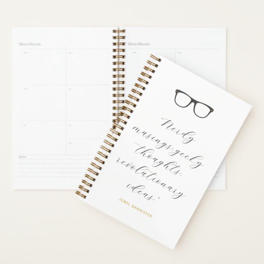 Wayfarer Glasses Script Zitat Personalisiert Planer (Anzeige)