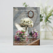 WAYFARERS CHAPEL WEDING INVITATION RSVP KARTE (Stehend Vorderseite)
