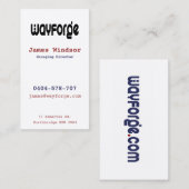 Wayforge Visitenkarte (Vorne/Hinten)