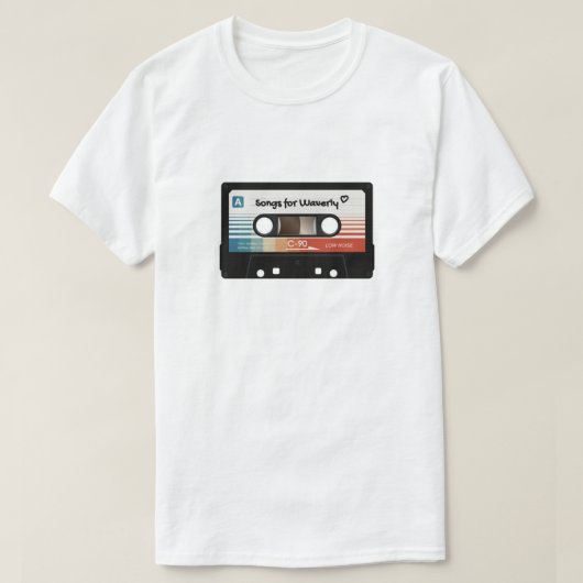 WayHaught Mix Tape - Songs für Waverly T-Shirt (Design vorne)