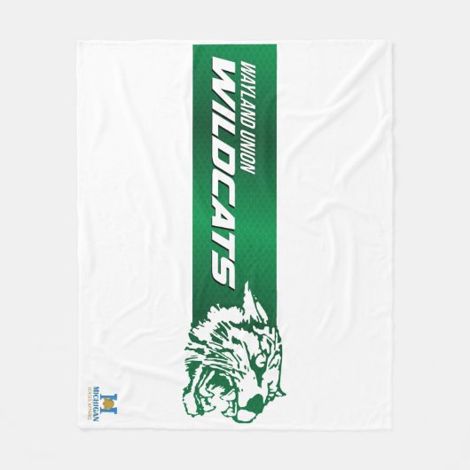 Wayland Gewerkschaft Wildcats #2 Fleecedecke (Vorderseite)