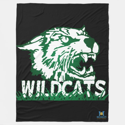 Wayland Gewerkschaft Wildcats #4 Fleecedecke (Vorderseite)