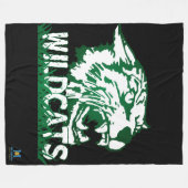 Wayland Gewerkschaft Wildcats #4 Fleecedecke (Vorderseite (Horizontal))