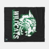Wayland Gewerkschaft Wildcats #4 Fleecedecke (Vorderseite (Horizontal))