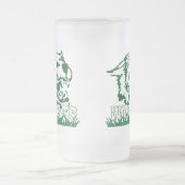 Wayland Gewerkschaft Wildcats #4 Mattglas Bierglas (Mittel)