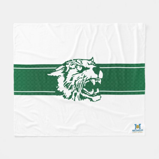 Wayland Gewerkschaft Wildcats #7 Fleecedecke (Vorderseite (Horizontal))