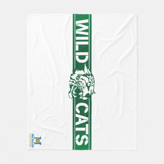 Wayland Gewerkschaft Wildcats #8 Fleecedecke (Vorderseite)