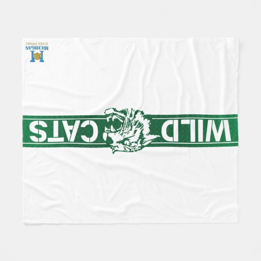 Wayland Gewerkschaft Wildcats #8 Fleecedecke (Vorderseite (Horizontal))