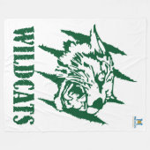 Wayland Gewerkschaft Wildcats #9 Fleecedecke (Vorderseite (Horizontal))