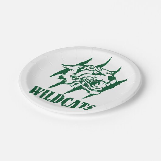 Wayland Gewerkschaft Wildcats #9 Pappteller (Schrägansicht)