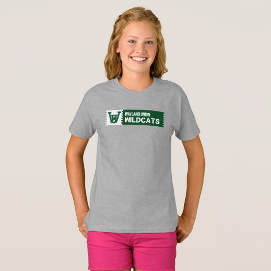 Wayland Gewerkschaft Wildcats T-Shirt (Vorne ganz)