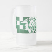 Wayland Union Wildcats #5 Mattglas Bierglas (Vorderseite Links)