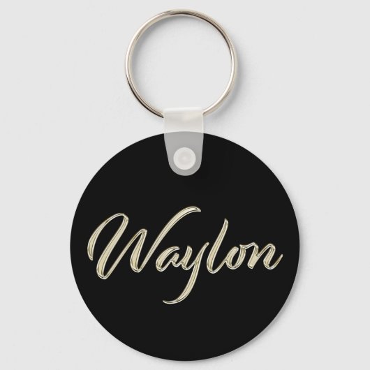 Waylon Button Name Schlüsselger Schlüsselanhänger (Vorderseite)