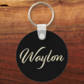 Waylon Button Name Schlüsselger Schlüsselanhänger (Vorderseite)