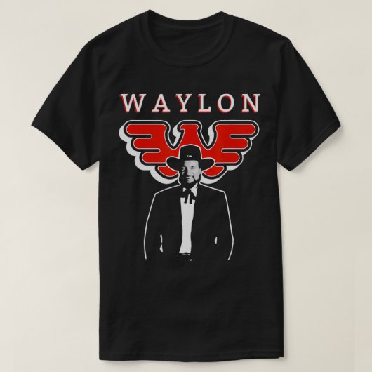 Waylon Jennings Offiziell Merchandise Full Circle T-Shirt (Design vorne)