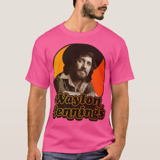 Waylon Jennings Vintage Aufbügler T-Shirt