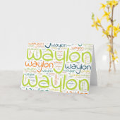 Waylon Karte (Gelbe Blume)