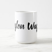 Waylon Name in kurvenreicher Schrift, Kaffeetasse (Mittel)