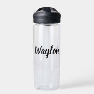 Waylon Name in kurvenreicher Schrift, Trinkflasche